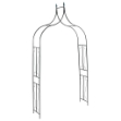 Arco da Giardino Verde Scuro 120x38x258 cm in Ferro