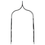 Arco da Giardino Verde Scuro 120x38x258 cm in Ferro