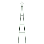 Supporti per Piante 2 pz Verde Scuro 35x35x195 cm in Ferro
