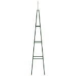Supporti per Piante 2 pz Verde Scuro 35x35x195 cm in Ferro
