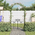 Arco con porta da giardino per piante rampicanti