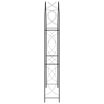 Arco da Giardino Nero 150x34x240 cm in Ferro