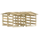 Pergole con Tetto 4 pz 100x90x100 cm Legno di Pino Impregnato