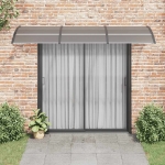 Tettoia per Porta Nera 300x75 cm Policarbonato