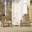 Sedie Adirondack da Giardino 2 pz in Legno Impregnato di Pino