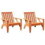 Sedie Adirondack da Giardino 2 pz in Legno Massello di Pino