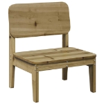 Sedie da Giardino 2 pz 60x52,5x72cm in Legno di Pino Impregnato