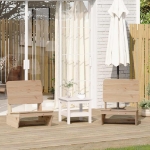 Sedie da Giardino 2 pz 60x64x70,5 cm Legno Massello di Pino
