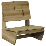 Sedie da Giardino 2 pz 60x64x70,5cm in Legno di Pino Impregnato