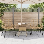 Sedie da Giardino 2 pz Marroni in Polyrattan