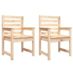 Sedie da Giardino 2pz 60x48x91 cm Legno Massello di Pino