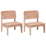 Sedie da Giardino 2pz 60x52,5x72 cm Legno Massello di Douglas