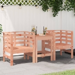 Sedie da Giardino 2pz 61,5x53x71 cm Legno Massello di Douglas