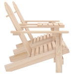 Sedie da Giardino Adirondack con Tavolino in Legno Abete