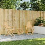 Sedie da Giardino Pieghevoli 2 pz 53x66x99 cm in Bambù