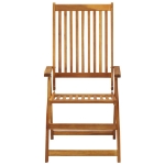 Sedie da Giardino Pieghevoli 8 pz in Legno Massello di Acacia