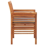 Sedie da Pranzo Giardino con Cuscini 4 pz Legno Massello Acacia
