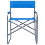 Sedie da Regista 2 pz in Acciaio Blu