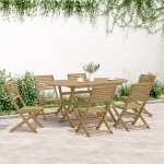 Sedie Giardino Pieghevoli 6 pz 48,5x61,5x87 cm Massello Acacia