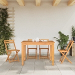 Sedie Pieghevoli da Bistrò 4 pz in Legno Massello di Acacia