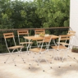 Sedie Pieghevoli da Bistrò 6 pz Legno Massello Acacia e Acciaio