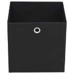 Contenitori 10 pz in Tessuto non Tessuto 32x32x32 cm Nero