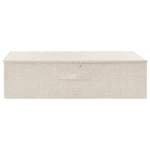 Scatola Portaoggetti in Tessuto 70x40x18 cm Crema