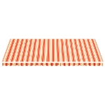 Tessuto di Ricambio per Tenda da Sole Giallo e Arancio 6x3,5 m