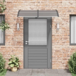 Tettoia per Porta Nera 150x75 cm Policarbonato