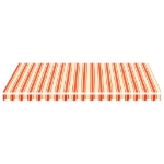 Tessuto Ricambio per Tenda da Sole Giallo e Arancio 3,5x2,5 m