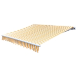 Tendone Parasole in Tela Arancione e Bianco 450x300 cm