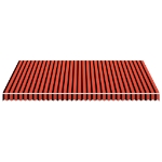 Tenda da Sole in Tela Arancione e Marrone 450x300 cm