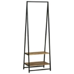 Scaffale per vestiti 60x45x180 cm Legno Massello di Acacia