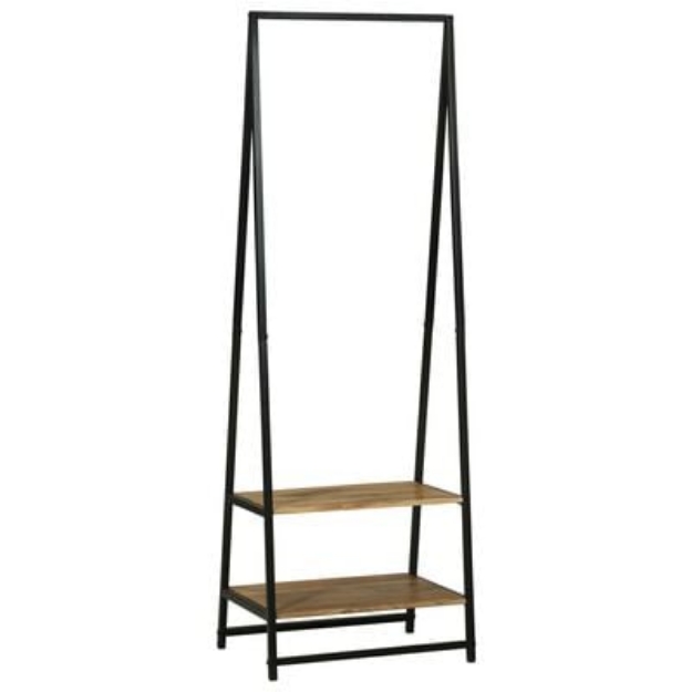 Scaffale per vestiti 60x45x180 cm Legno Massello di Acacia