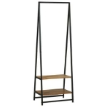 Scaffale per vestiti 60x45x180 cm Legno Massello di Acacia