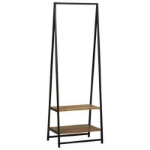 Scaffale per vestiti 60x45x180 cm Legno Massello di Acacia
