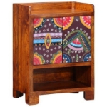 Cabinet per scarpe 55x35x75 cm in legno massello di acacia