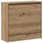 Mobile per scarpe in rovere artigianale 60x21x57 cm in legno ingegnerizzato