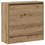 Mobile per scarpe in rovere artigianale 60x21x57 cm in legno ingegnerizzato