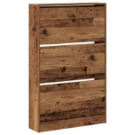 Armadio per scarpe in legno vecchio 80x21x125,5 cm in legno ingegnerizzato