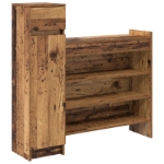 Armadio per scarpe Legno Vecchio 100.5x28x100 cm Legno Solido