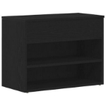 Panca Hall in Nero Rovere 60x30x45 cm in Legno ingegnerizzato