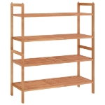 Scarpiere 2 pz 69x27x41 cm in Legno Massello di Noce