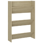 Scarpiera a Muro Rovere Sonoma 60x18x90 cm in Legno Multistrato