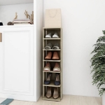 Scarpiera Rovere Sonoma 27,5x27x102 cm in Legno Multistrato
