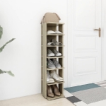 Scarpiera Rovere Sonoma 27,5x27x102 cm in Legno Multistrato