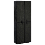 Scarpiera Nera 60x30x166 cm in Tessuto