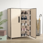 Scarpiera Crema 60x28x90 cm Tessuto