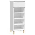 Scarpiera Bianca 40x36x105 cm in Legno Multistrato