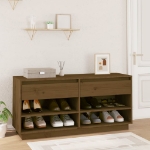 Scarpiera ambra 110x34x52 cm in Legno Massello di Pino